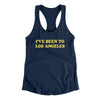 I've Been To Los Angeles Women's Racerback Tank-Midnight Navy-Allegiant Goods Co. Vintage Sports Apparel
