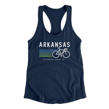 Arkansas Cycling Women's Racerback Tank-Allegiant Goods Co. Vintage Sports Apparel
