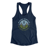 Wisdom Montana Retro Badge Women's Racerback Tank-Allegiant Goods Co. Vintage Sports Apparel