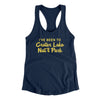 I've Been To Crater Lake National Park Women's Racerback Tank-Midnight Navy-Allegiant Goods Co. Vintage Sports Apparel