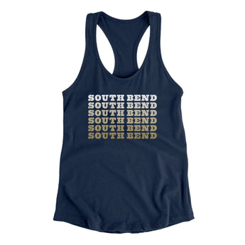 South Bend Repeat Women's Racerback Tank-Allegiant Goods Co. Vintage Sports Apparel