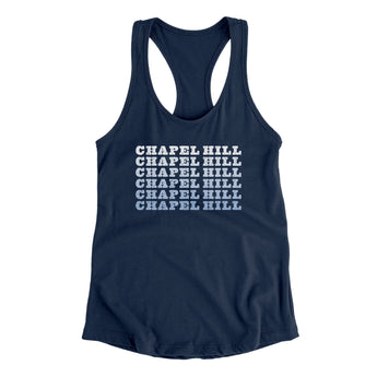 Chapel Hill Repeat Women's Racerback Tank-Allegiant Goods Co. Vintage Sports Apparel
