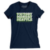 Victory Monday Seattle Women's T-Shirt-Midnight Navy-Allegiant Goods Co. Vintage Sports Apparel