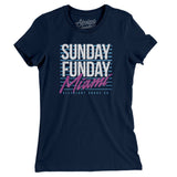 Sunday Funday Miami Women's T-Shirt-Allegiant Goods Co. Vintage Sports Apparel