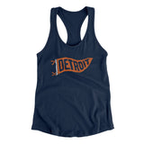 Detroit Pennant Women's Racerback Tank-Allegiant Goods Co. Vintage Sports Apparel