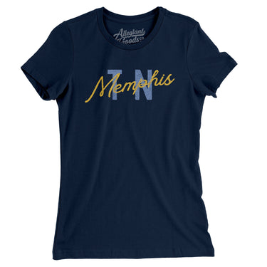 Memphis Tn Overprinted Women's T-Shirt-Allegiant Goods Co. Vintage Sports Apparel