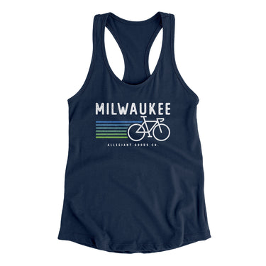 Milwaukee Cycling Women's Racerback Tank-Allegiant Goods Co. Vintage Sports Apparel