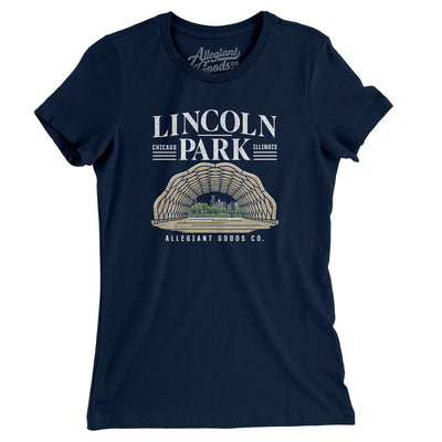 Lincoln Park Women's T-Shirt-Midnight Navy-Allegiant Goods Co. Vintage Sports Apparel