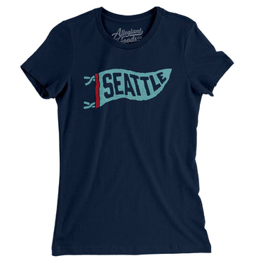Seattle Pennant Women's T-Shirt-Allegiant Goods Co. Vintage Sports Apparel