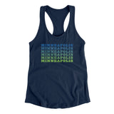 Minneapolis Repeat Women's Racerback Tank-Allegiant Goods Co. Vintage Sports Apparel