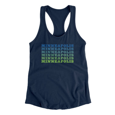 Minneapolis Repeat Women's Racerback Tank-Allegiant Goods Co. Vintage Sports Apparel