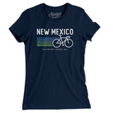 New Mexico Cycling Women's T-Shirt-Midnight Navy-Allegiant Goods Co. Vintage Sports Apparel