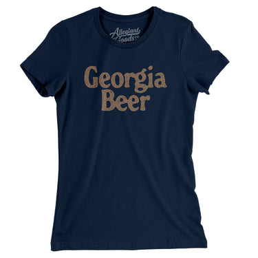 Georgia Beer Women's T-Shirt-Midnight Navy-Allegiant Goods Co. Vintage Sports Apparel