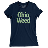 Ohio Weed Women's T-Shirt-Midnight Navy-Allegiant Goods Co. Vintage Sports Apparel