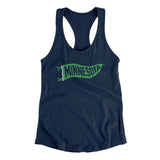 Minnesota Pennant Women's Racerback Tank-Allegiant Goods Co. Vintage Sports Apparel