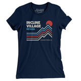 Incline Village Nevada Women's T-Shirt-Midnight Navy-Allegiant Goods Co. Vintage Sports Apparel
