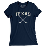 Texas Golf Women's T-Shirt-Midnight Navy-Allegiant Goods Co. Vintage Sports Apparel