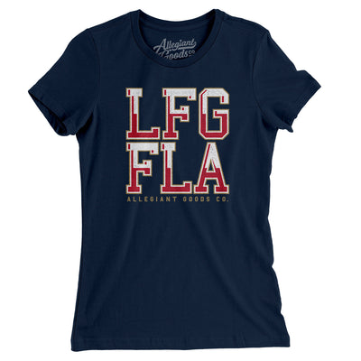 Lfg Fla Women's T-Shirt-Midnight Navy-Allegiant Goods Co. Vintage Sports Apparel