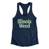 Illinois Weed Women's Racerback Tank-Allegiant Goods Co. Vintage Sports Apparel
