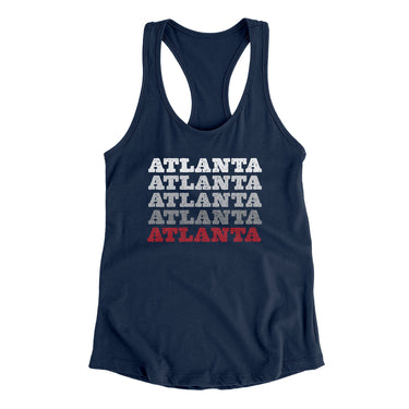 Atlanta Repeat Women's Racerback Tank-Allegiant Goods Co. Vintage Sports Apparel