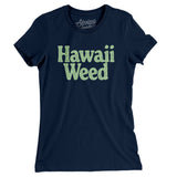 Hawaii Weed Women's T-Shirt-Midnight Navy-Allegiant Goods Co. Vintage Sports Apparel
