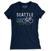 Seattle Cycling Women's T-Shirt-Midnight Navy-Allegiant Goods Co. Vintage Sports Apparel