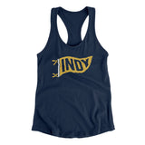 Indy Pennant Women's Racerback Tank-Allegiant Goods Co. Vintage Sports Apparel