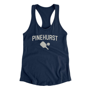 Pinehurst Pickleball Women's Racerback Tank-Midnight Navy-Allegiant Goods Co. Vintage Sports Apparel
