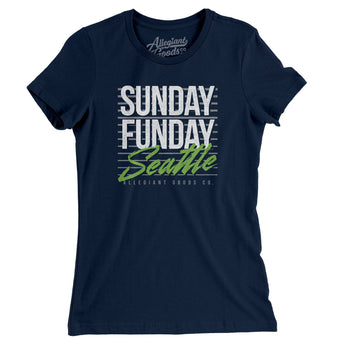 Sunday Funday Seattle Women's T-Shirt-Allegiant Goods Co. Vintage Sports Apparel