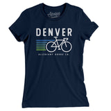 Denver Cycling Women's T-Shirt-Midnight Navy-Allegiant Goods Co. Vintage Sports Apparel