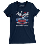 Salt Palace Arena Women's T-Shirt-Allegiant Goods Co. Vintage Sports Apparel