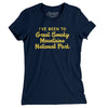I've Been To Great Smoky Mountains National Park Women's T-Shirt-Midnight Navy-Allegiant Goods Co. Vintage Sports Apparel