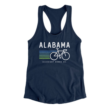 Alabama Cycling Women's Racerback Tank-Allegiant Goods Co. Vintage Sports Apparel