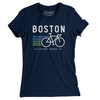 Boston Cycling Women's T-Shirt-Midnight Navy-Allegiant Goods Co. Vintage Sports Apparel