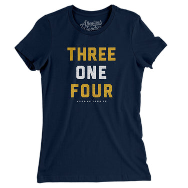 St Louis 314 Women's T-Shirt-Midnight Navy-Allegiant Goods Co. Vintage Sports Apparel