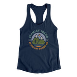Stanley Idaho Retro Badge Women's Racerback Tank-Allegiant Goods Co. Vintage Sports Apparel