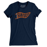 San Diego Pennant Women's T-Shirt-Allegiant Goods Co. Vintage Sports Apparel