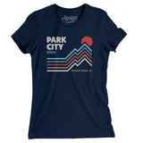 Park City Utah Women's T-Shirt-Midnight Navy-Allegiant Goods Co. Vintage Sports Apparel
