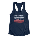 Don't Boston My Providence Women's Racerback Tank-Midnight Navy-Allegiant Goods Co. Vintage Sports Apparel