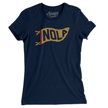 Nola Pennant Women's T-Shirt-Allegiant Goods Co. Vintage Sports Apparel