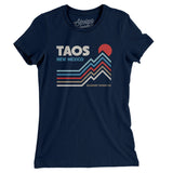Taos New Mexico Women's T-Shirt-Midnight Navy-Allegiant Goods Co. Vintage Sports Apparel