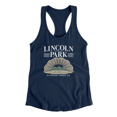 Lincoln Park Women's Racerback Tank-Allegiant Goods Co. Vintage Sports Apparel