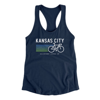 Kansas City Cycling Women's Racerback Tank-Allegiant Goods Co. Vintage Sports Apparel