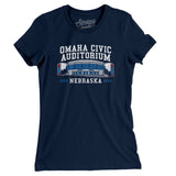 Omaha Civic Auditorium Women's T-Shirt-Allegiant Goods Co. Vintage Sports Apparel
