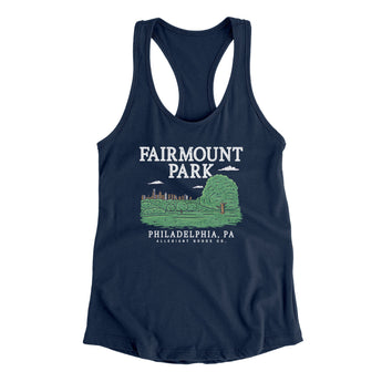 Fairmount Park Women's Racerback Tank-Allegiant Goods Co. Vintage Sports Apparel