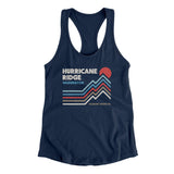 Hurricane Ridge Washington Women's Racerback Tank-Midnight Navy-Allegiant Goods Co. Vintage Sports Apparel