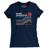 Mount Washington New Hampshire Women's T-Shirt-Midnight Navy-Allegiant Goods Co. Vintage Sports Apparel