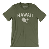 Hawaii Pickleball Men/Unisex T-Shirt-Military Green-Allegiant Goods Co. Vintage Sports Apparel
