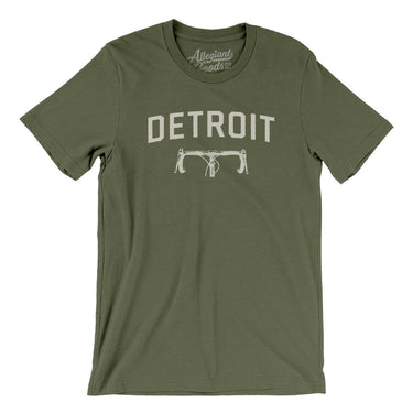 Detroit Cycling Men/Unisex T-Shirt-Military Green-Allegiant Goods Co. Vintage Sports Apparel