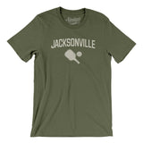 Jacksonville Pickleball Men/Unisex T-Shirt-Military Green-Allegiant Goods Co. Vintage Sports Apparel